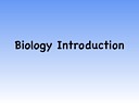 Biology Introduction